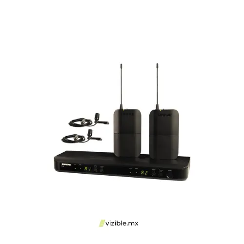 SHURE BLX188/CVL SISTEMA INALÁMBRICO DOBLE CON DOS MICRÓFONOS DE SOLAPA