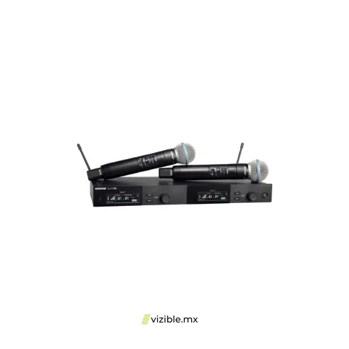 SHURE SLXD24D/B58 Sistema inalambrico digital doble con dos transmisores de mano capsula BETA58