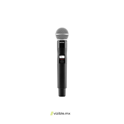 Shure QLXD2/SM58 Transmisor de mano para sistema inalámbrico digital capsula SM58 serie QLXD