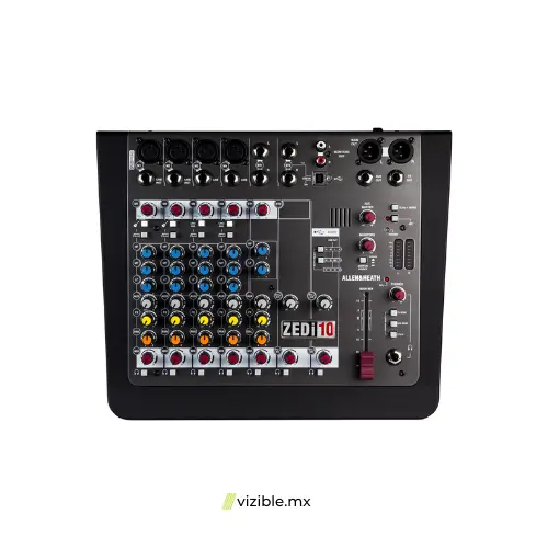 Allen & Heath ZEDi-10 Mezcladora de 10 canales mas dos entradas estereo