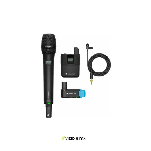 Sennheiser AVX ME2/835 SET-4 Sistema de micrófono inalámbrico con micrófono de mano y micrófono de solapa
