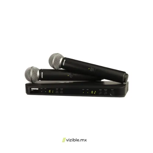 Shure BLX288/SM58 Sistema inalámbrico doble con dos micrófono de mano para voz