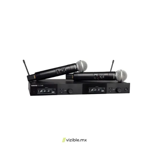 SHURE SLXD24D/SM58 Sistema inalámbrico digital doble con dos transmisores de mano capsula SM58