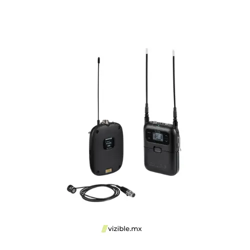 Shure SLXD15+/85M Sistema inalámbrico digital portátil con el micrófono de solapa cardioide WL185M