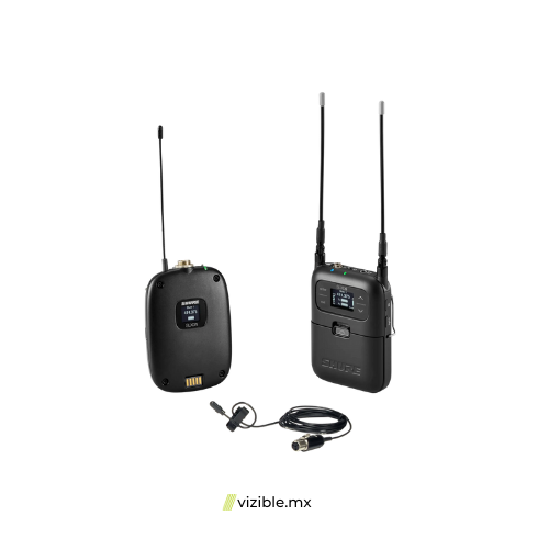 Shure SLXD15/DL4B Sistema Bodypack inalámbrico portátil con lavalier DL4B