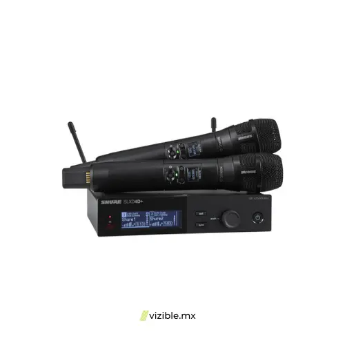 Shure SLXD24D+/N8C Sistema Inalámbrico Doble con Transmisores de Mano Nexadyne 8/C
