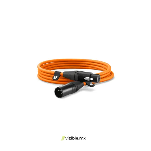 RODE XLR3M Cable XLR de primera calidad (NARANJA) (3M)