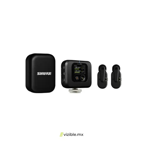 Shure MoveMic TWO KIT Sistema de micrófono de solapa inalámbrico de dos canales con receptor