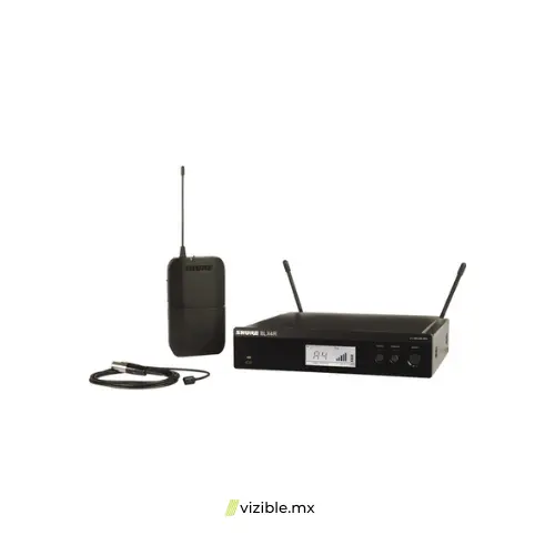 Shure BLX14R/W93 Sistema inalámbrico con micrófono de solapa, receptor para rack