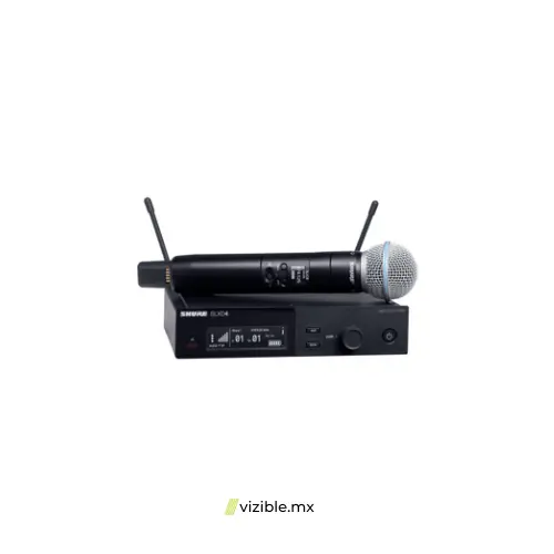 SHURE SLXD24/B58 Sistema inalámbrico digital con micrófono para voz, capsula BETA58