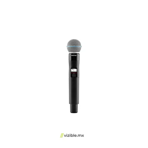 Shure QLXD2/B58 Transmisor de mano para sistema inalámbrico digital capsula BETA58 serie QLXD