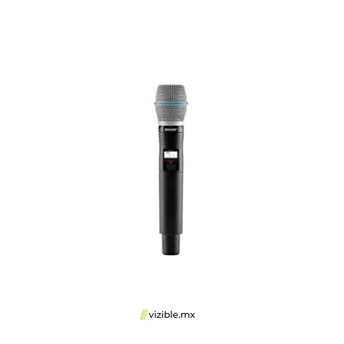 SHURE QLXD2/B87A Transmisor de mano para sistema inalámbrico digital cápsula BETA87A serie QLXD