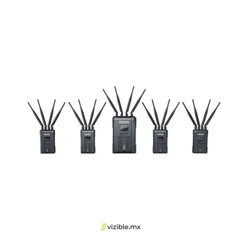 Hollyland Syscom 421S Sistema de transmisión inalámbrica de audio y vídeo de 550m con 4 transmisores