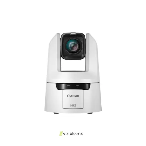 Canon CR-N500 Cámara PTZ profesional 4K NDI con zoom de 15x (Blanco Titanio)