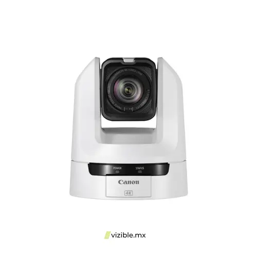 Canon CR-N100 Cámara PTZ 4K NDI con zoom de 20x (Blanco Titanio)