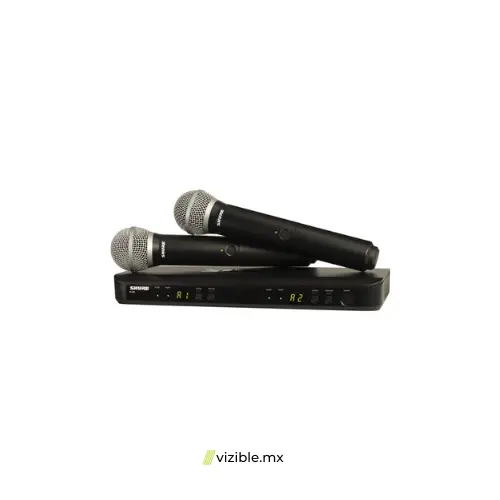 SHURE BLX288/PG58 SISTEMA INALÁMBRICO DOBLE CON DOS MICRÓFONOS DE MANO PARA VOZ