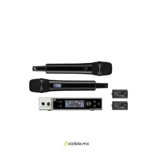 Sennheiser EW-DX 835-S SET Sistema inalámbrico digital de dos canales con dos micrófonos de mano y cápsulas MMD 835