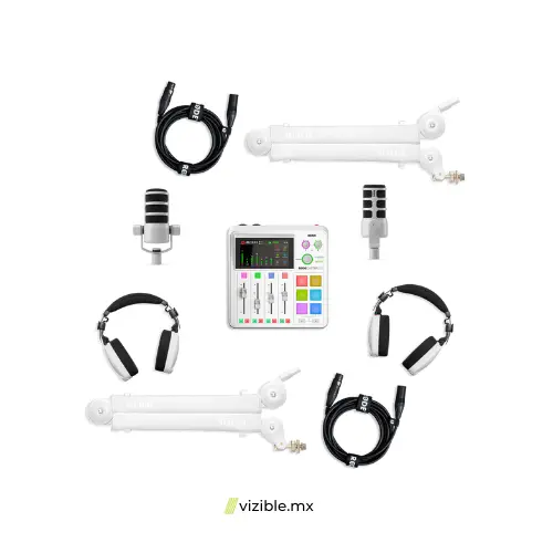 Rode Duo Podcast Kit (White)